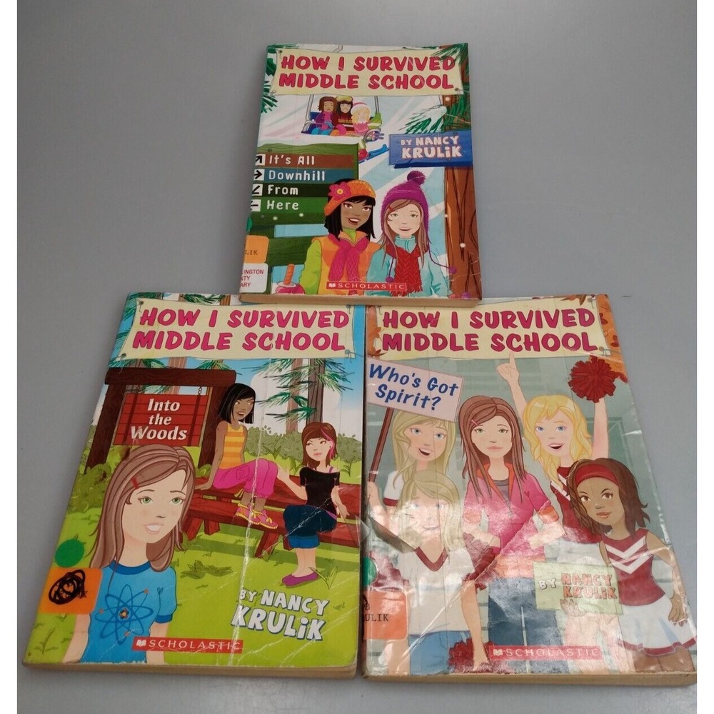 How I Survived Middle School: Lot of 3 books by Nancy Krulik Paperbacks
